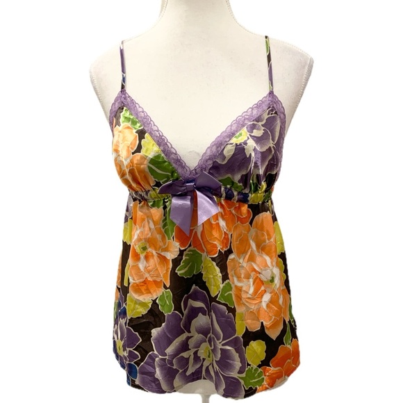 LA SENZA Floral Cami Size Medium - Picture 2 of 5